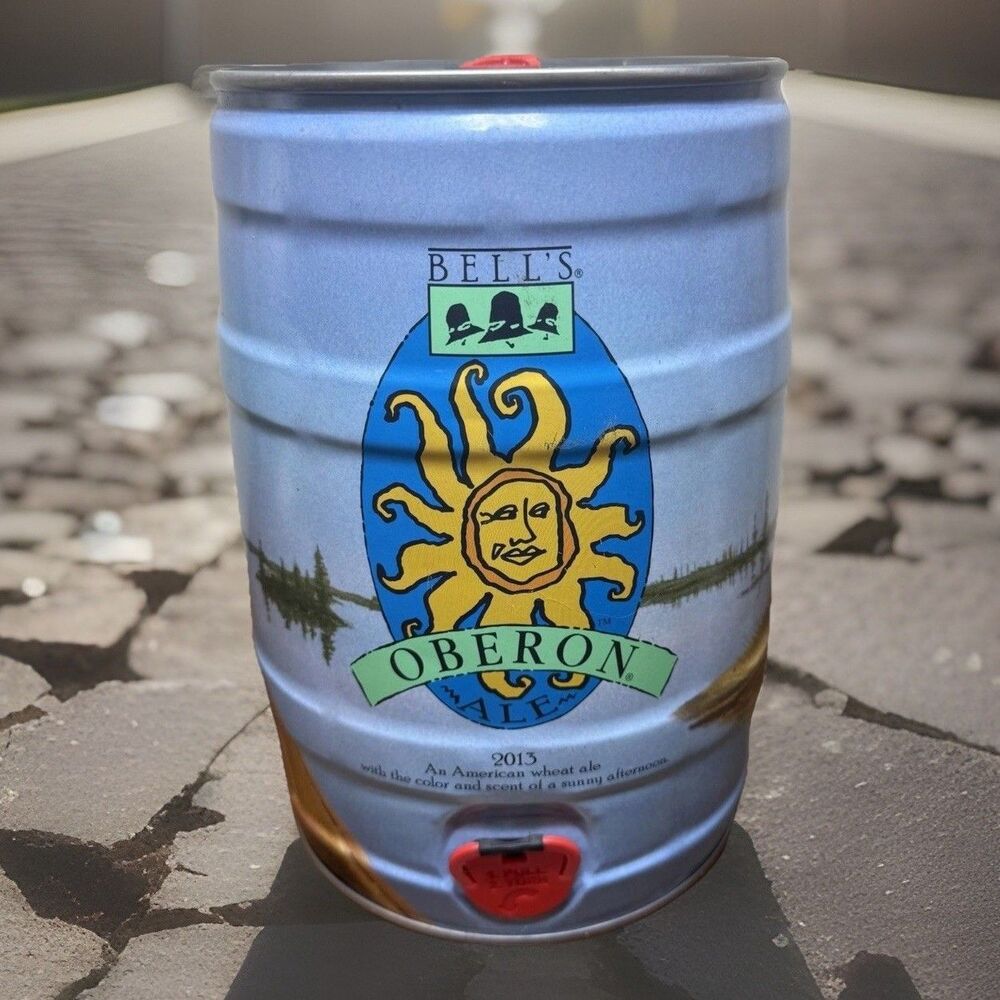 2013 Bell's OBERON ale 5 liter beer KEG can Great condition Empty